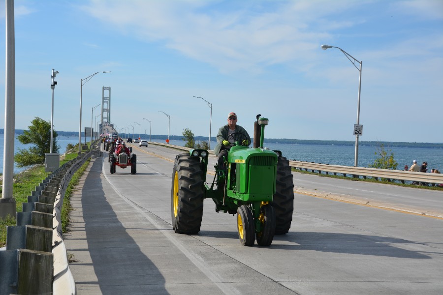 2016 Mackinac Bridge tractor crossing